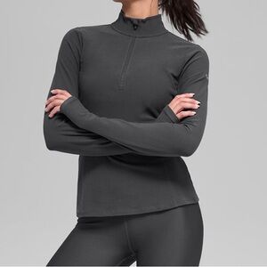 ALO Alosoft 1/2 Zip Rapid Pullover in Anthracite
